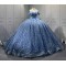 2025 Sky Blue Quinceanera Dresses Princess Sparkly Ball Gown Sweetheart Girls Sweet 15 Vestidos De 15 Anos