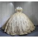 2025 Sky Blue Quinceanera Dresses Princess Sparkly Ball Gown Sweetheart Girls Sweet 15 Vestidos De 15 Anos