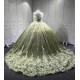 Mumuleo Sage Green Quinceanera Dress Lace Appliques 15 Dresses Ball Gown Vestidos Anos Quinceaneras Vestido Fiesta