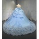 Vestido 15 Anos Vestidos De Gala Largos Novia Princesa Con Brillo Sky Blue Boda Vestidos Quinceanera
