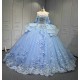 Vestido 15 Anos Vestidos De Gala Largos Novia Princesa Con Brillo Sky Blue Boda Vestidos Quinceanera