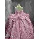 Mumuleo Pink Sweetheart Corset Quinceañera Dress | Sparkly Sequin Beaded Ball Gown with Oversized Big Bow Back & Train