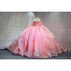 Mumuleo 2025 Pink Quinceanera Dresses With Derachable Tail Vestidos De Xv Aos 2025 Vestidos De 15 Rosados 15 Year Old Dresses