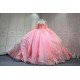 Mumuleo 2025 Pink Quinceanera Dresses With Derachable Tail Vestidos De Xv Aos 2025 Vestidos De 15 Rosados 15 Year Old Dresses