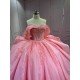 Mumuleo 2025 Pink Quinceanera Dresses With Derachable Tail Vestidos De Xv Aos 2025 Vestidos De 15 Rosados 15 Year Old Dresses