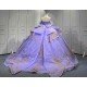 Mumuleo Lavender Quinceanera Dress Off Shoulder Sweetheart Gold Glitter Appliques Beaded Tassels Big Bow Lace Up Back Long Train Ball Gown Vestidos De 15 Anos