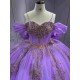 Mumuleo Lilac Quinceanera Dresses Sweep Train Ball Gown Floor-Length Modern Lace Teenagers 2026