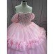 Mumuleo Pink Quinceanera Dresses vestido de quinceañera rosa palo con cristales
