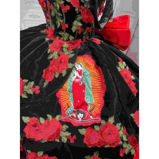 Mumuleo Custom Made Burgundy Black Floor-Length Ball Gown Quinceanera Dress Off-Shoulder Lace Appliques Sweep Train Luxury Satin