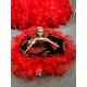 Mumuleo Custom Made Burgundy Black Floor-Length Ball Gown Quinceanera Dress Off-Shoulder Lace Appliques Sweep Train Luxury Satin