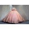 Mumuleo 2026 Rose Gose Lace Off-Shoulder Appliques Bow Natural Waist Embroidered Quinceanera Ball Gown Dress with Sweep Train