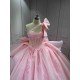 Mumuleo Quinceanera Dress 2026 Floor-Length Modern Satin Print Lace Bow Natural Waist for Teenagers