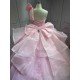 Mumuleo Quinceanera Dress 2026 Floor-Length Modern Satin Print Lace Bow Natural Waist for Teenagers