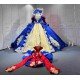 Mumuleo Snow White Inspired Quinceanera Floor-Length Modern Satin Lace Dress with Cape for Teenagers