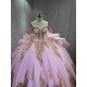 Mumuleo Rosa Quinceanera Floor-Length Ball Gown Satin Knitted Dress Appliques Bow Natural Waist Candy Color-Cheap High Quality