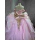 Mumuleo Rosa Quinceanera Floor-Length Ball Gown Satin Knitted Dress Appliques Bow Natural Waist Candy Color-Cheap High Quality