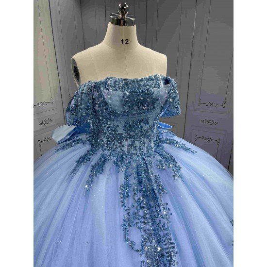Mumuleo Modern Candy Color Quinceanera Photoshoot Dress Vestido De Quinceanera Sirena 2026 Satin Knitted Lace Bow Natural Print