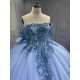Mumuleo Modern Candy Color Quinceanera Photoshoot Dress Vestido De Quinceanera Sirena 2026 Satin Knitted Lace Bow Natural Print