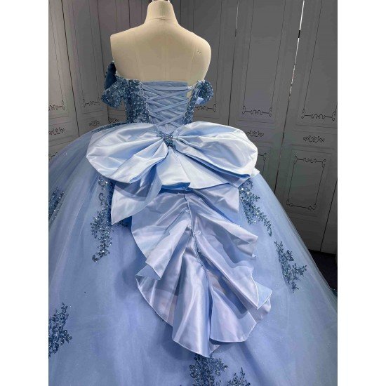 Mumuleo Modern Candy Color Quinceanera Photoshoot Dress Vestido De Quinceanera Sirena 2026 Satin Knitted Lace Bow Natural Print