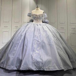 Mumuleo Modern Floor-Length Sweep Train Ball Gown Quinceanera Dresses Diamond Crystal Satin for Teenagers 2027 Vestido De XV