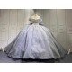 Mumuleo Modern Floor-Length Sweep Train Ball Gown Quinceanera Dresses Diamond Crystal Satin for Teenagers 2027 Vestido De XV