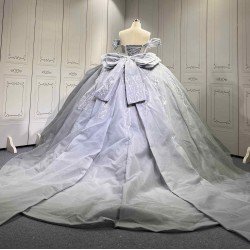 Mumuleo Modern Floor-Length Sweep Train Ball Gown Quinceanera Dresses Diamond Crystal Satin for Teenagers 2027 Vestido De XV