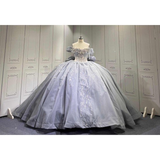 Mumuleo Modern Floor-Length Sweep Train Ball Gown Quinceanera Dresses Diamond Crystal Satin for Teenagers 2027 Vestido De XV