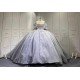 Mumuleo Modern Floor-Length Sweep Train Ball Gown Quinceanera Dresses Diamond Crystal Satin for Teenagers 2027 Vestido De XV