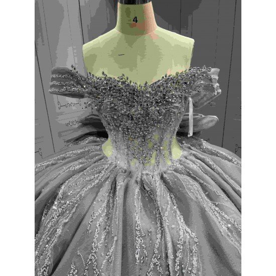 Mumuleo Modern Floor-Length Sweep Train Ball Gown Quinceanera Dresses Diamond Crystal Satin for Teenagers 2027 Vestido De XV