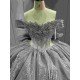 Mumuleo Modern Floor-Length Sweep Train Ball Gown Quinceanera Dresses Diamond Crystal Satin for Teenagers 2027 Vestido De XV