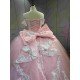 Mumuleo Princess Pink Sweetheart Natural Waist Knitted Lace Summer Modern Quinceanera Dresses Vestido De XV