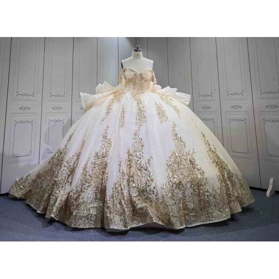 Mumuleo Candy Color Ball Gown Floor-Length Off-The-Shoulder Sweetheart Neckline Quinceanera Dress Lace Appliques Satin Summer