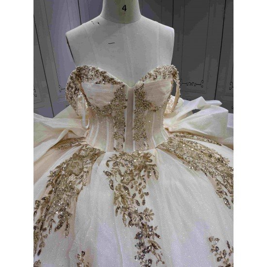 Mumuleo Candy Color Ball Gown Floor-Length Off-The-Shoulder Sweetheart Neckline Quinceanera Dress Lace Appliques Satin Summer
