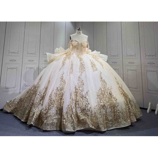 Mumuleo Candy Color Ball Gown Floor-Length Off-The-Shoulder Sweetheart Neckline Quinceanera Dress Lace Appliques Satin Summer