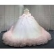 Mumuleo Light Pink Ball Gown Floor-Length Quinceanera Dresses Chapel Train Modern Satin Print Lace Luxury for Teenagers 2026