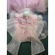 Mumuleo Princess Pink Quinceanera Floor-Length Ball Gown Chapel Train Modern Satin Print Knitted Dresses 2026