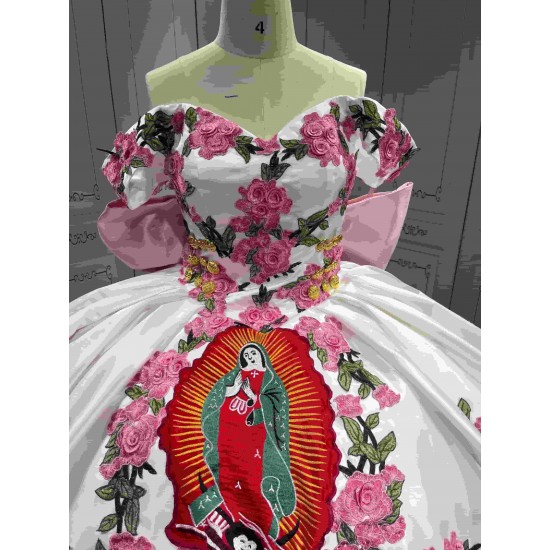 Mumuleo Light Pink Mexican Quinceanera Ball Gown Floor-Length Dresses with Chapel Train Modern Satin Knitted for Teenagers 2026