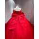 Mumuleo Light Pink Mexican Quinceanera Ball Gown Floor-Length Dresses with Chapel Train Modern Satin Knitted for Teenagers 2026