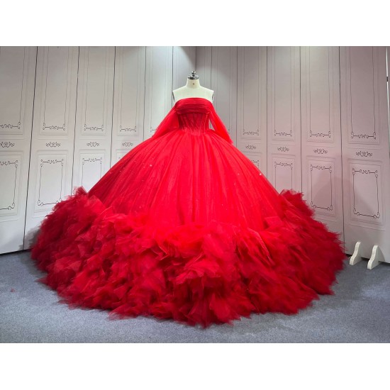 Mumuleo Light Pink Mexican Quinceanera Ball Gown Floor-Length Dresses with Chapel Train Modern Satin Knitted for Teenagers 2026