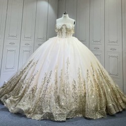 Mumuleo Champagne Quinceanera Floor-Length Ball Gown Chapel Train Modern Satin Lace Print Natural Waist Teenagers Dress 2026