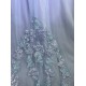 Mumuleo Periwrinkle Quinceanera Ball Gown Floor-Length Modern Satin Chapel Train Lace Print Natural Waist for Teenagers 2026