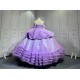 Mumuleo Two in One Lavender Floor-Length Ball Gown Quinceanera Dress Chapel Train Modern Satin Lace Print for Teenagers 2026