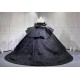 Mumuleo Black Quinceanera Ball Gown Floor-Length Modern Satin Chapel Train Lace Natural Waist Dress 2026