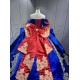 Mumuleo Snow White Inspired Quinceanera Ball Gown Floor-Length Chapel Train Modern Satin Print Lace Dress 2026