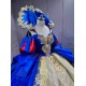 Mumuleo Snow White Inspired Quinceanera Ball Gown Floor-Length Chapel Train Modern Satin Print Lace Dress 2026