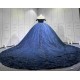 Mumuleo Navy Blue Sweetheart Floor-Length Ball Gown Quinceanera Dress with Cape Royal Train 2026
