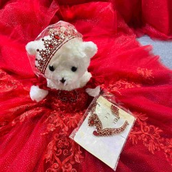Mumuleo Wholesale Red Quinceanera Dress with Matching Doll Dress