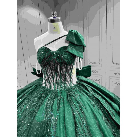 Mumuleo Emerald Green Quinceanera Dress 2026 Ball Gowns 15 Years Dresses Oem New Style Women's Princess Extravagant