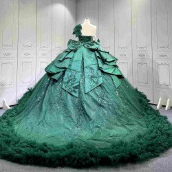 Mumuleo Emerald Green Quinceanera Dress 2026 Ball Gowns 15 Years Dresses Oem New Style Women's Princess Extravagant