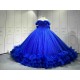 Mumuleo Royal Blue Quinceanera Dress 2026 Ball Gown Floor-Length Lace Sweetheart Neckline Chapel Train